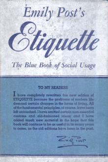 Etiquette by Emily Post